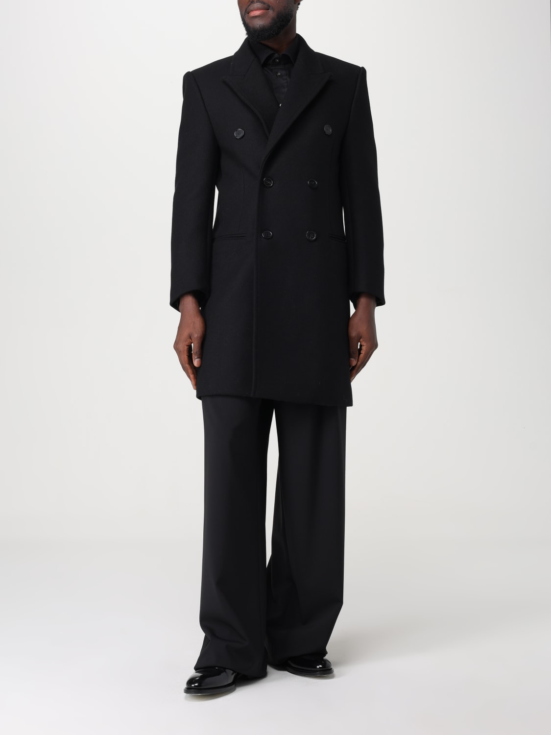 SAINT LAURENT COAT: Coat men Saint Laurent, Black - Img 2