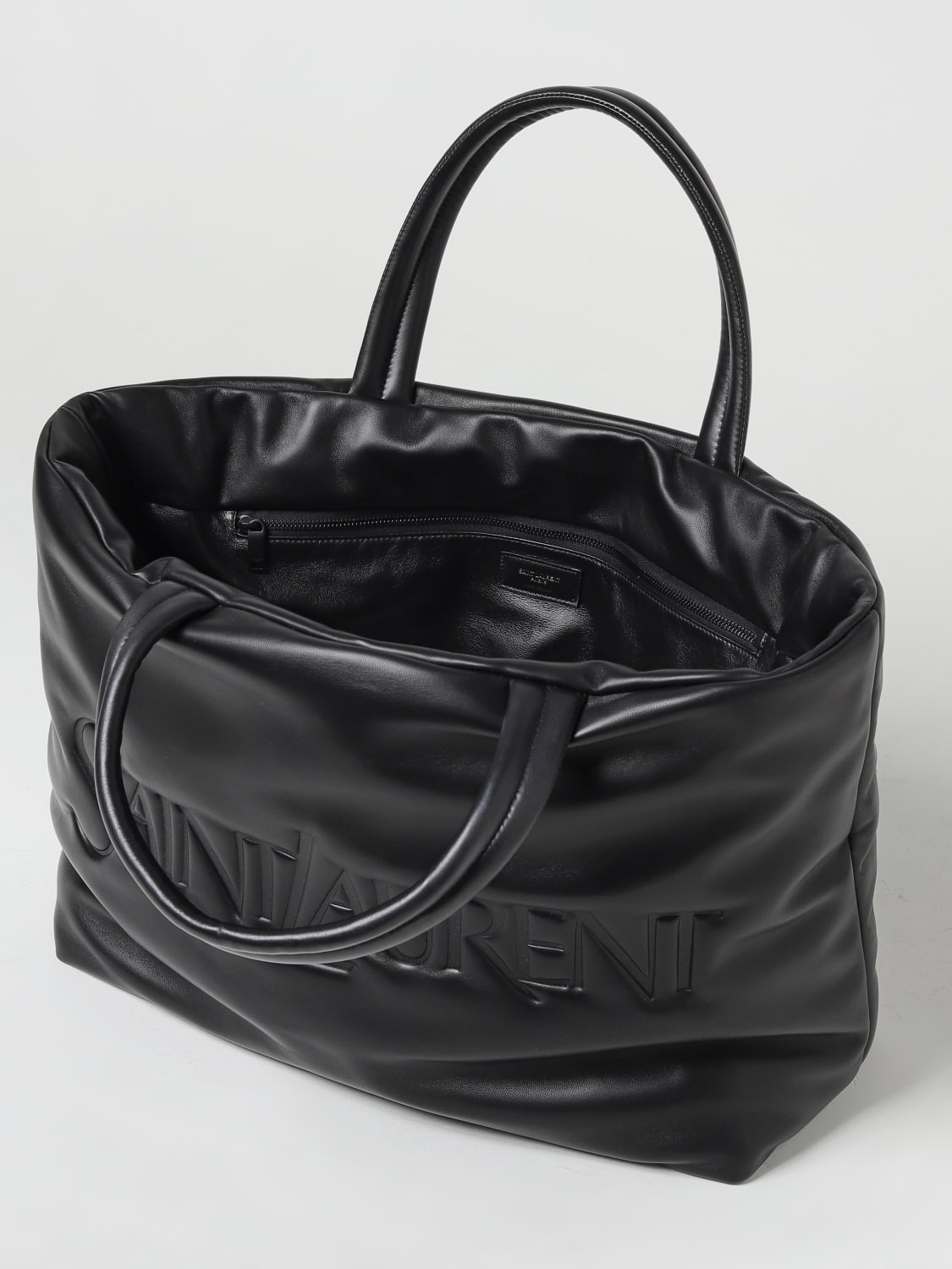 SAINT LAURENT BAGS: Saint Laurent bag in padded nappa, Black - Img 4