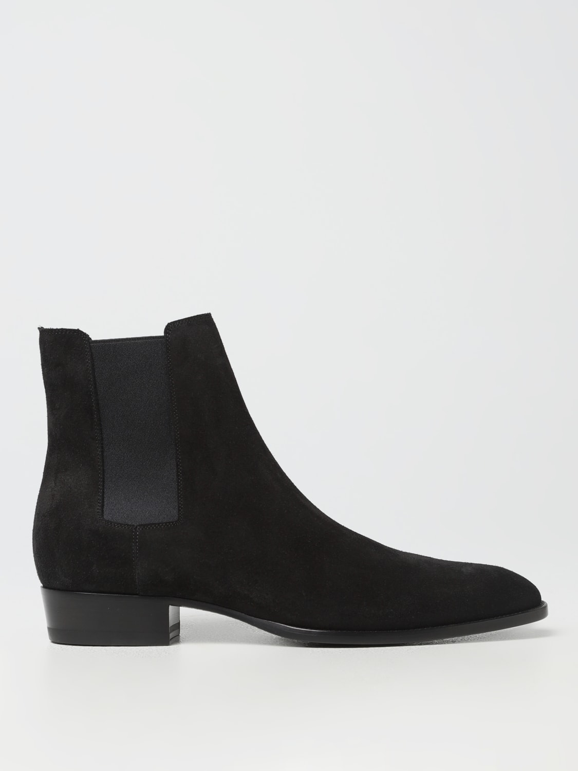 SAINT LAURENT BOTAS: Zapatos hombre Saint Laurent, Negro - Img 1