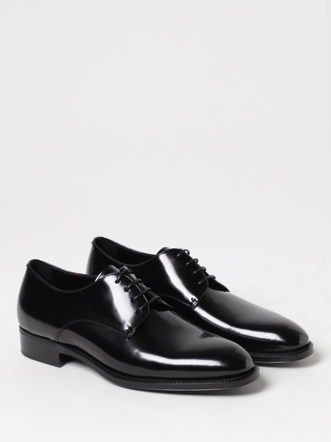 SAINT LAURENT BROGUE SHOES: Saint Laurent Adrien Oxford in brushed leather, Black - Img 2