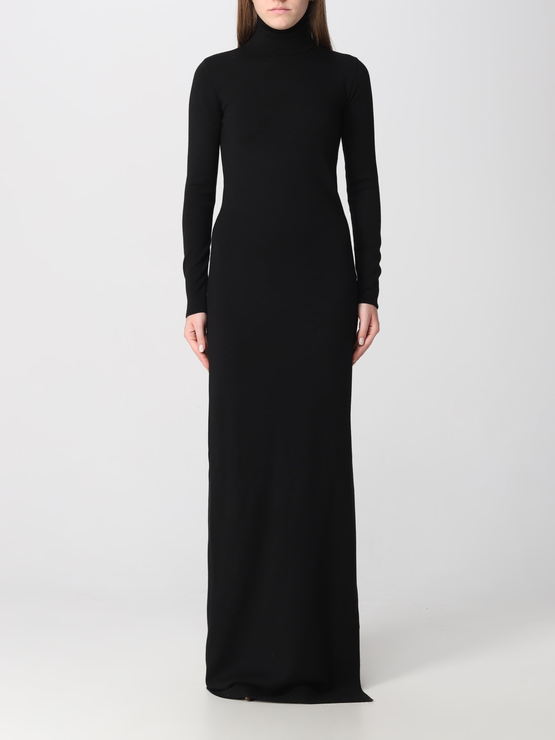 SAINT LAURENT DRESS: Saint Laurent dress in stretch wool, Black - Img 1