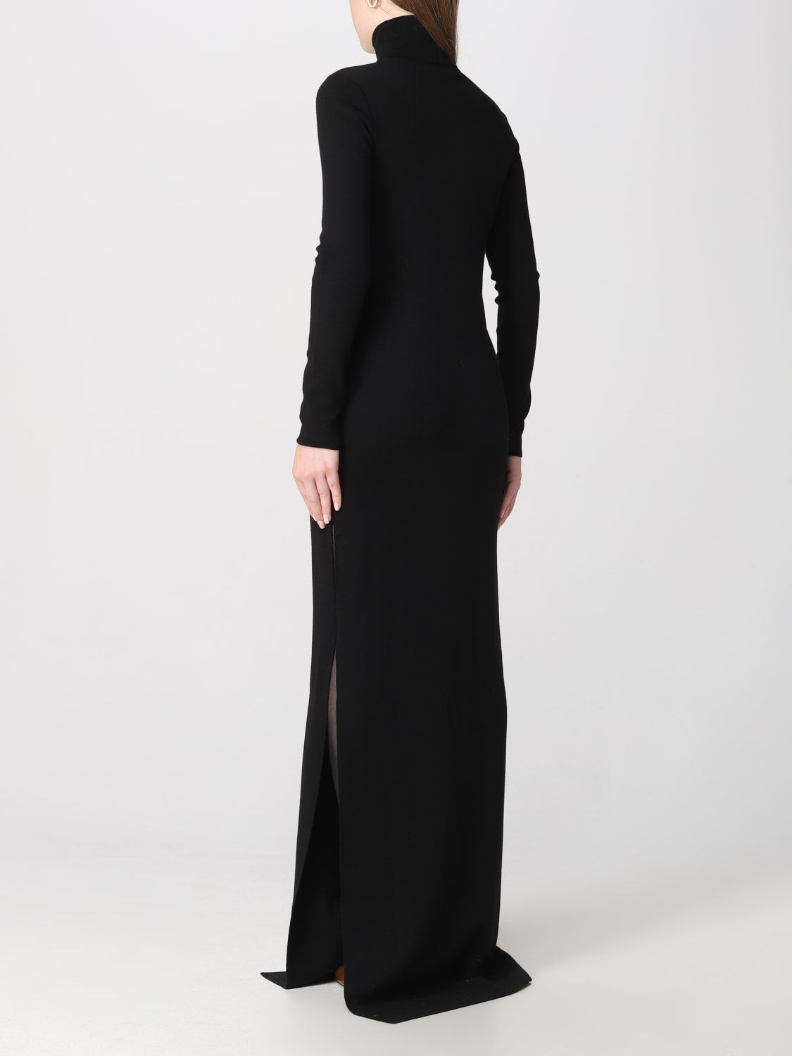 SAINT LAURENT DRESS: Saint Laurent dress in stretch wool, Black - Img 2