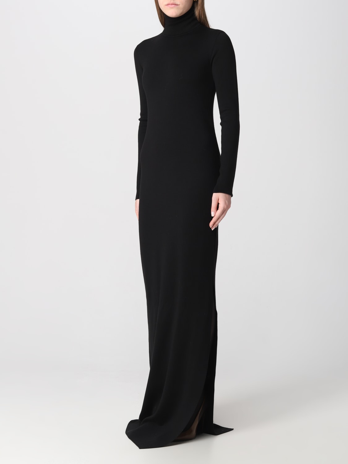 SAINT LAURENT DRESS: Saint Laurent dress in stretch wool, Black - Img 3