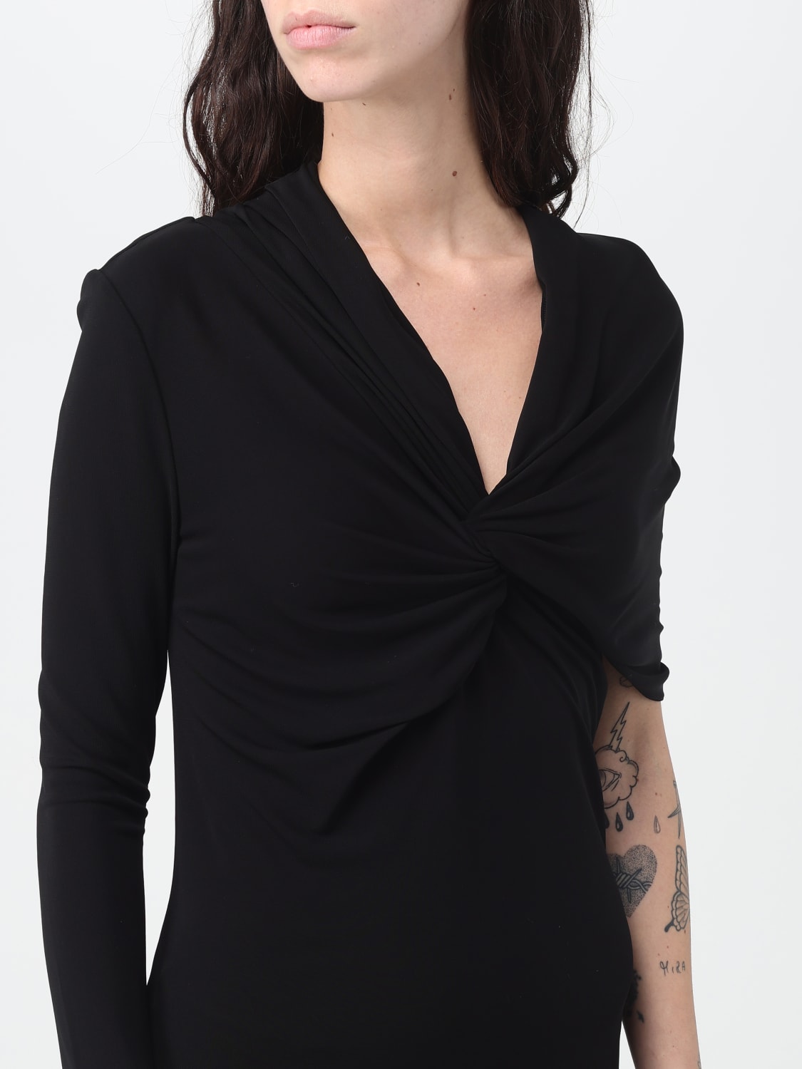 SAINT LAURENT DRESS: Saint Laurent dress in viscose, Black - Img 4