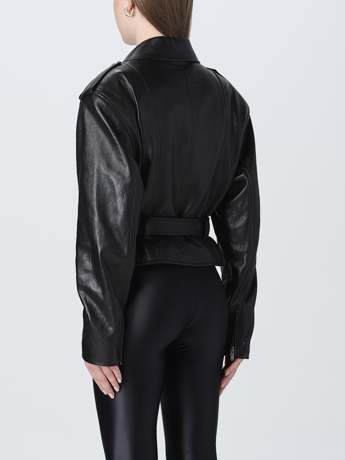 SAINT LAURENT JACKET: Saint Laurent leather jacket, Black - Img 3