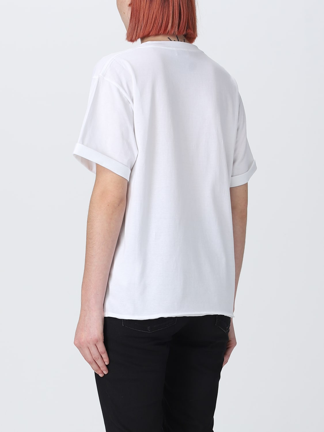 SAINT LAURENT T-SHIRT: Saint Laurent jersey t-shirt, White - Img 3