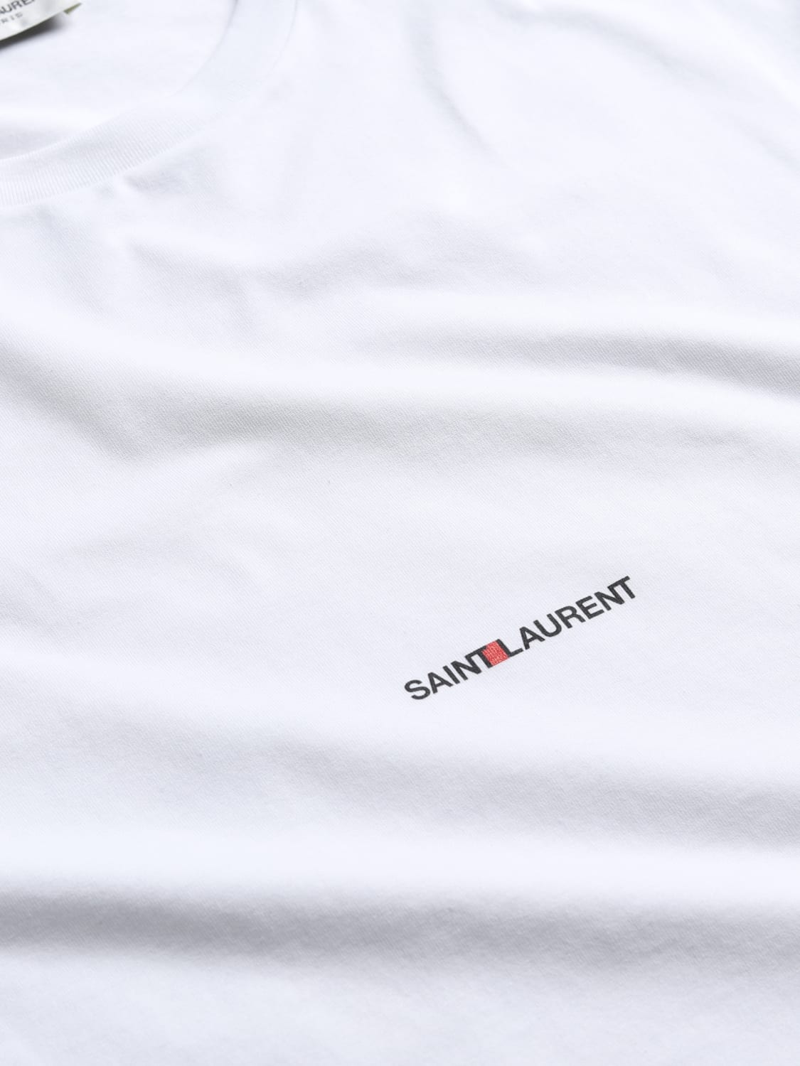 SAINT LAURENT T-SHIRT: Saint Laurent jersey t-shirt, White - Img 6