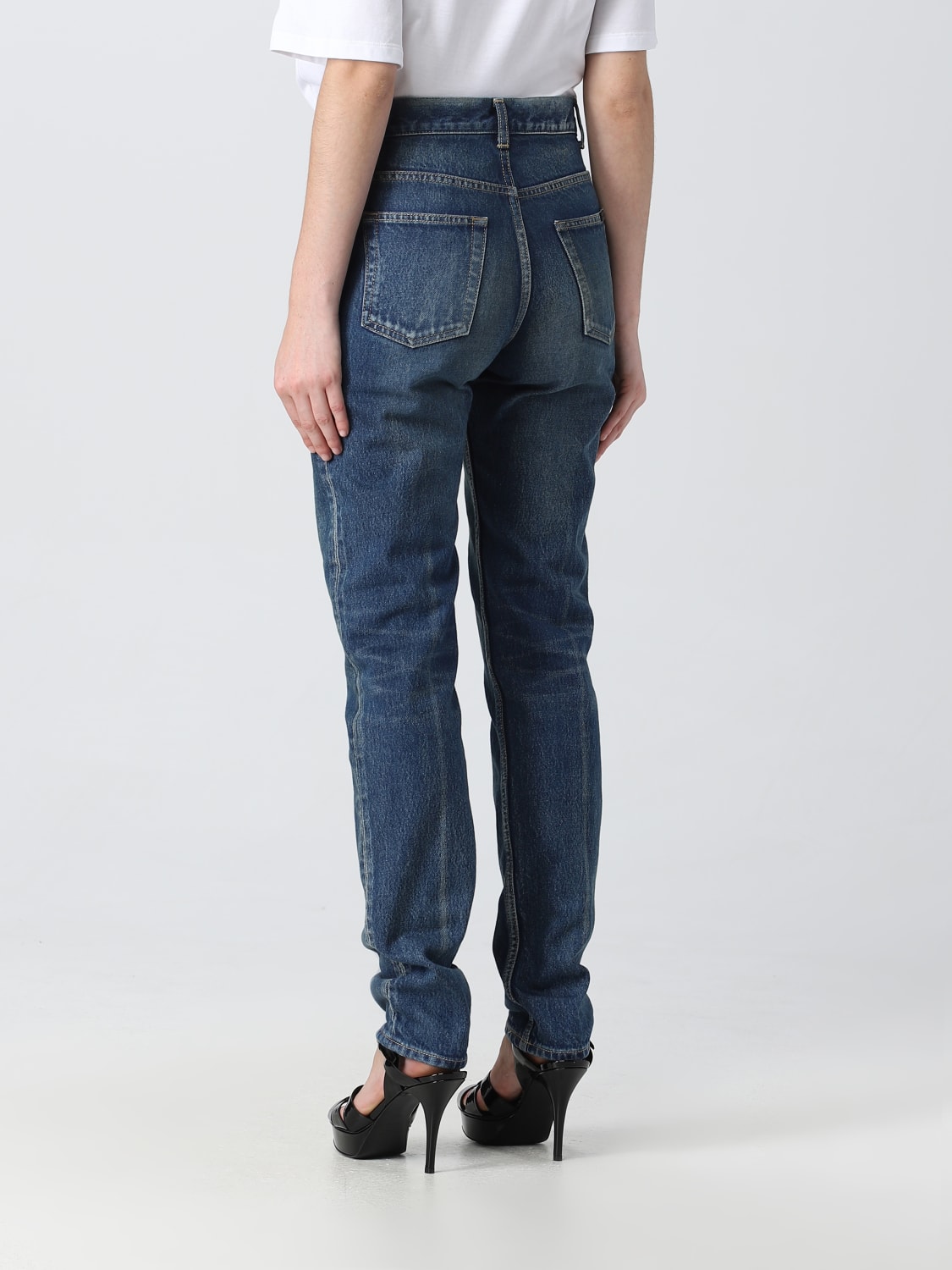 SAINT LAURENT JEANS: Jeans femme Saint Laurent, Denim - Img 3