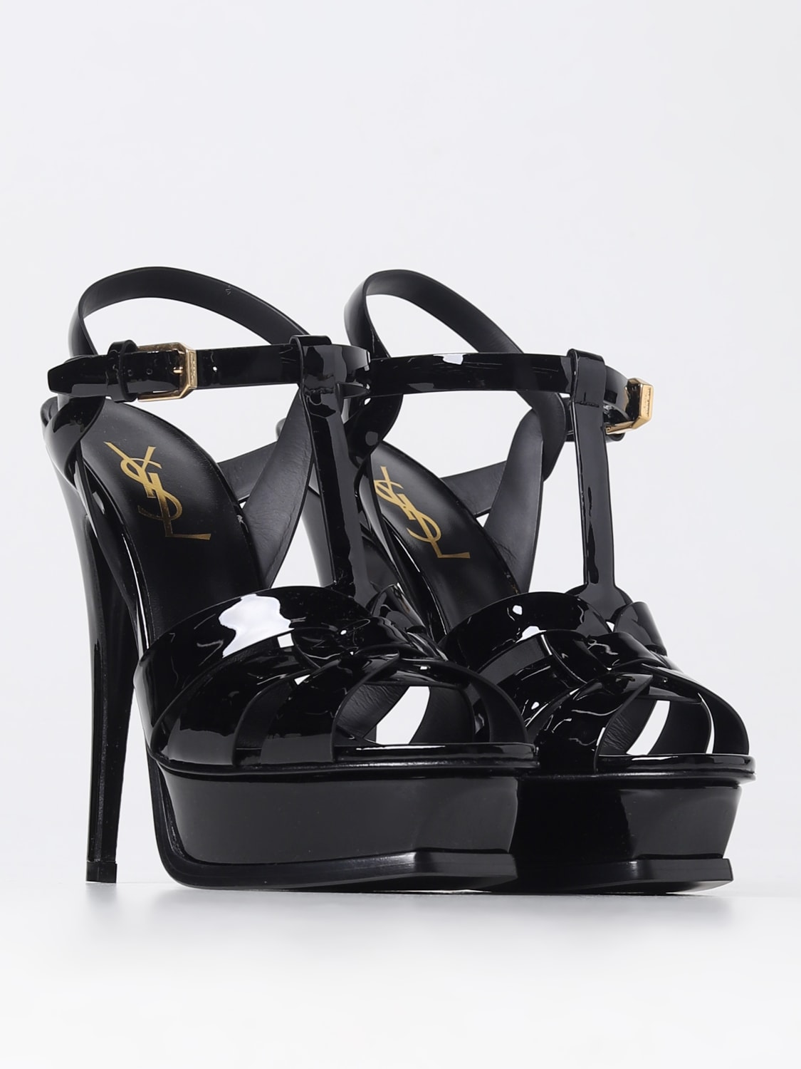 SAINT LAURENT SANDALIAS DE TACÓN: Zapatos mujer Saint Laurent, Negro - Img 2