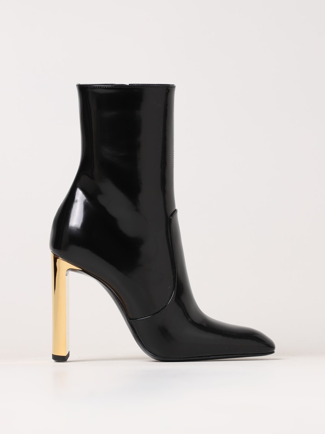 SAINT LAURENT BOTTINES PLATES: Chaussures femme Saint Laurent, Noir - Img 1