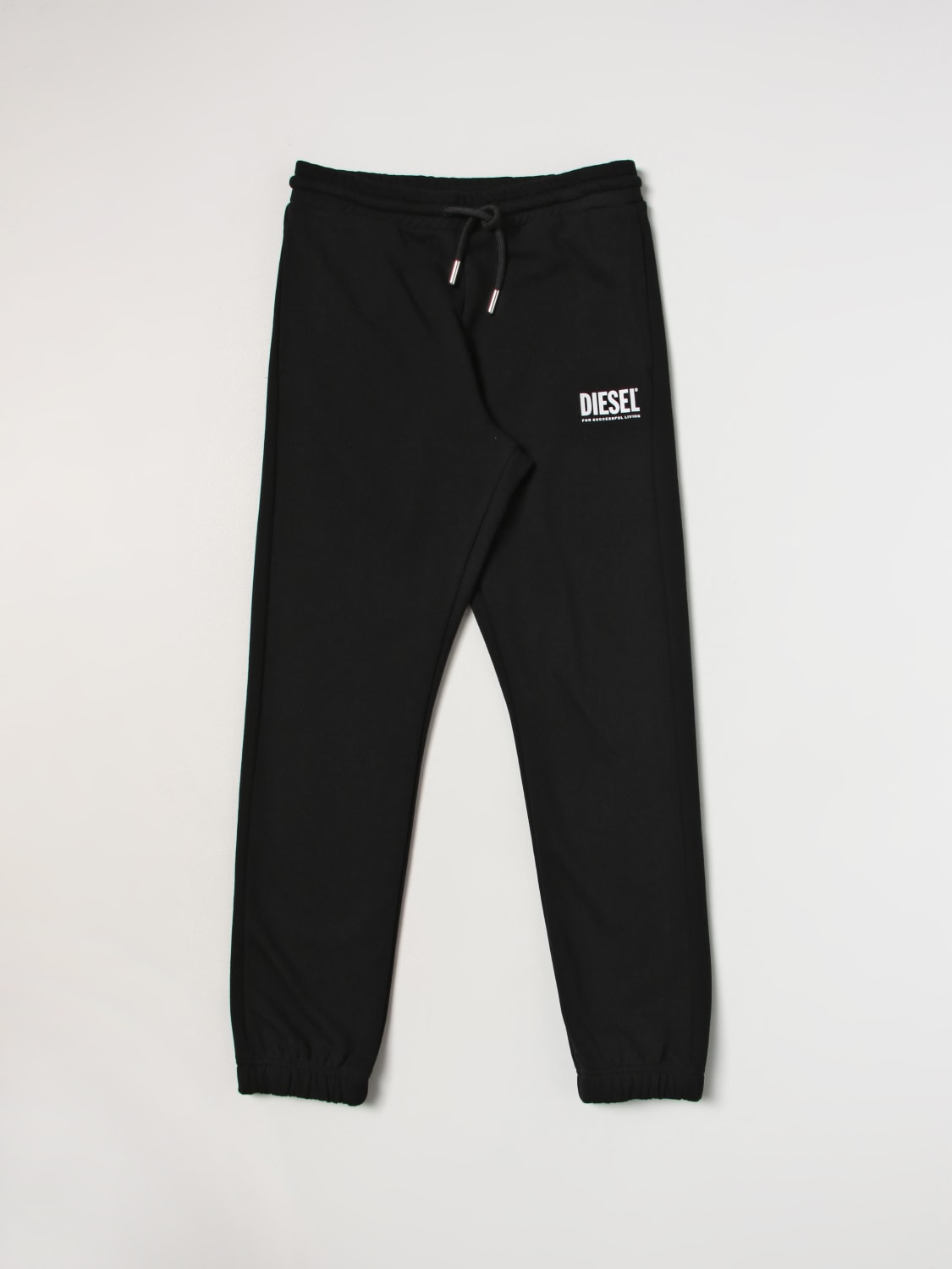 DIESEL PANTALONE: Pantalone diesel in cotone, Nero - Img 1