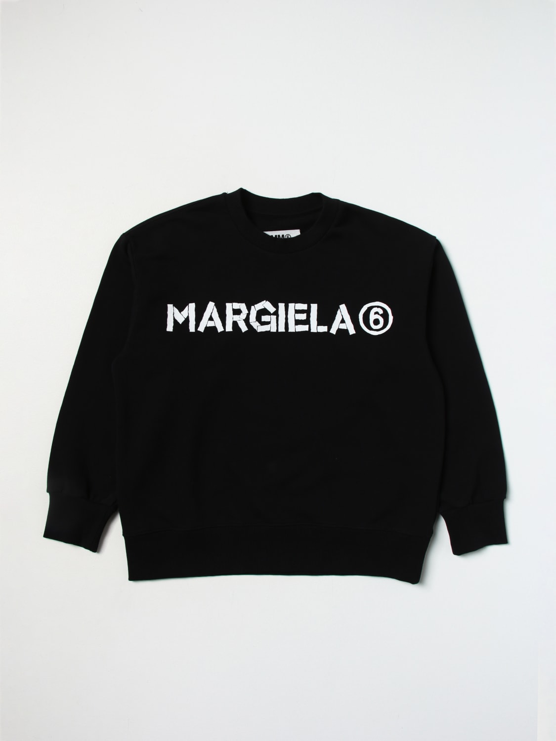 MM6 MAISON MARGIELA セーター: セーター ボーイ Mm6 Maison Margiela, ブラック - Img 1