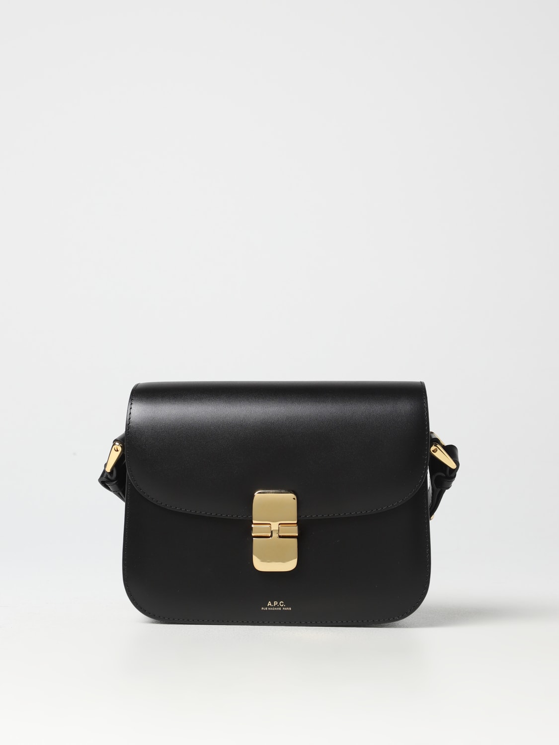 A.P.C. BORSA MINI: Borsa Grace A.P.C in pelle, Nero - Img 1