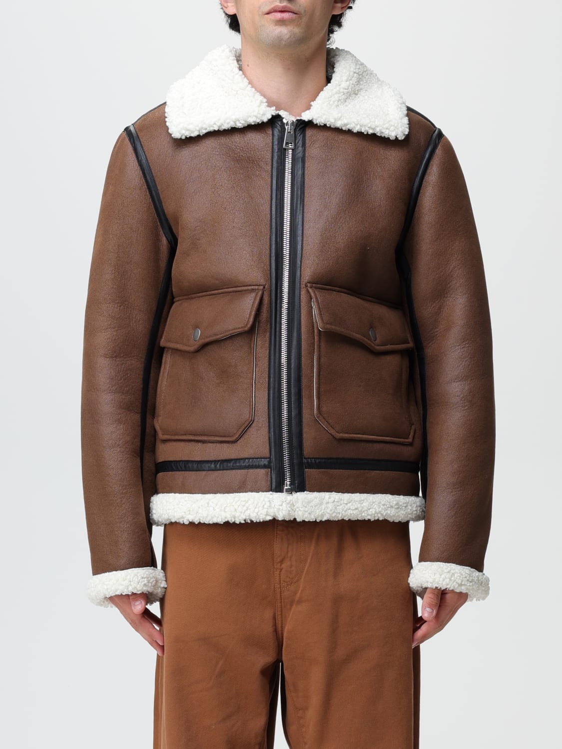 Giglio Giacca Tommy A.P.C. in pelle sintetica e shearling