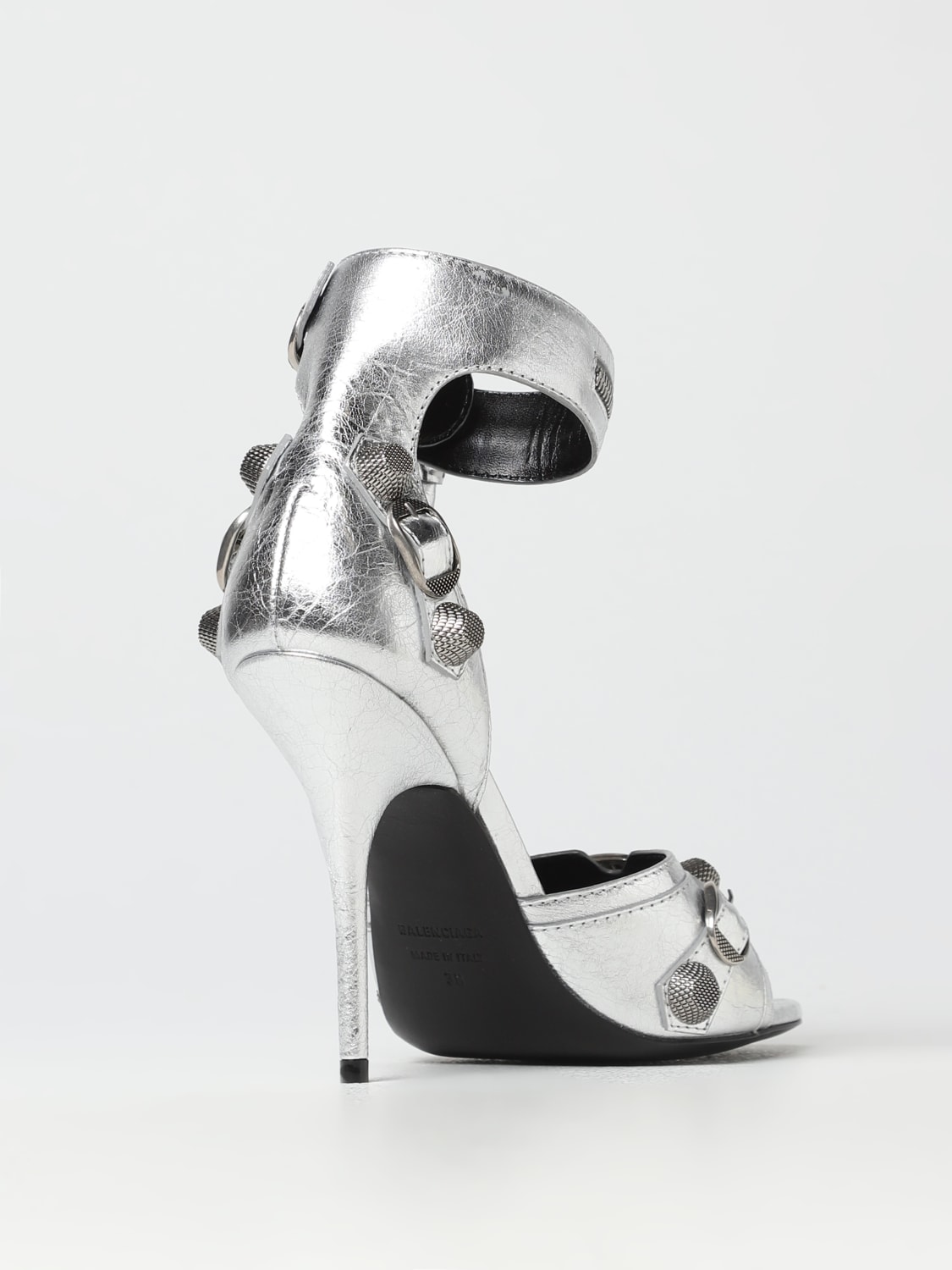 Shops balenciaga silver sandals