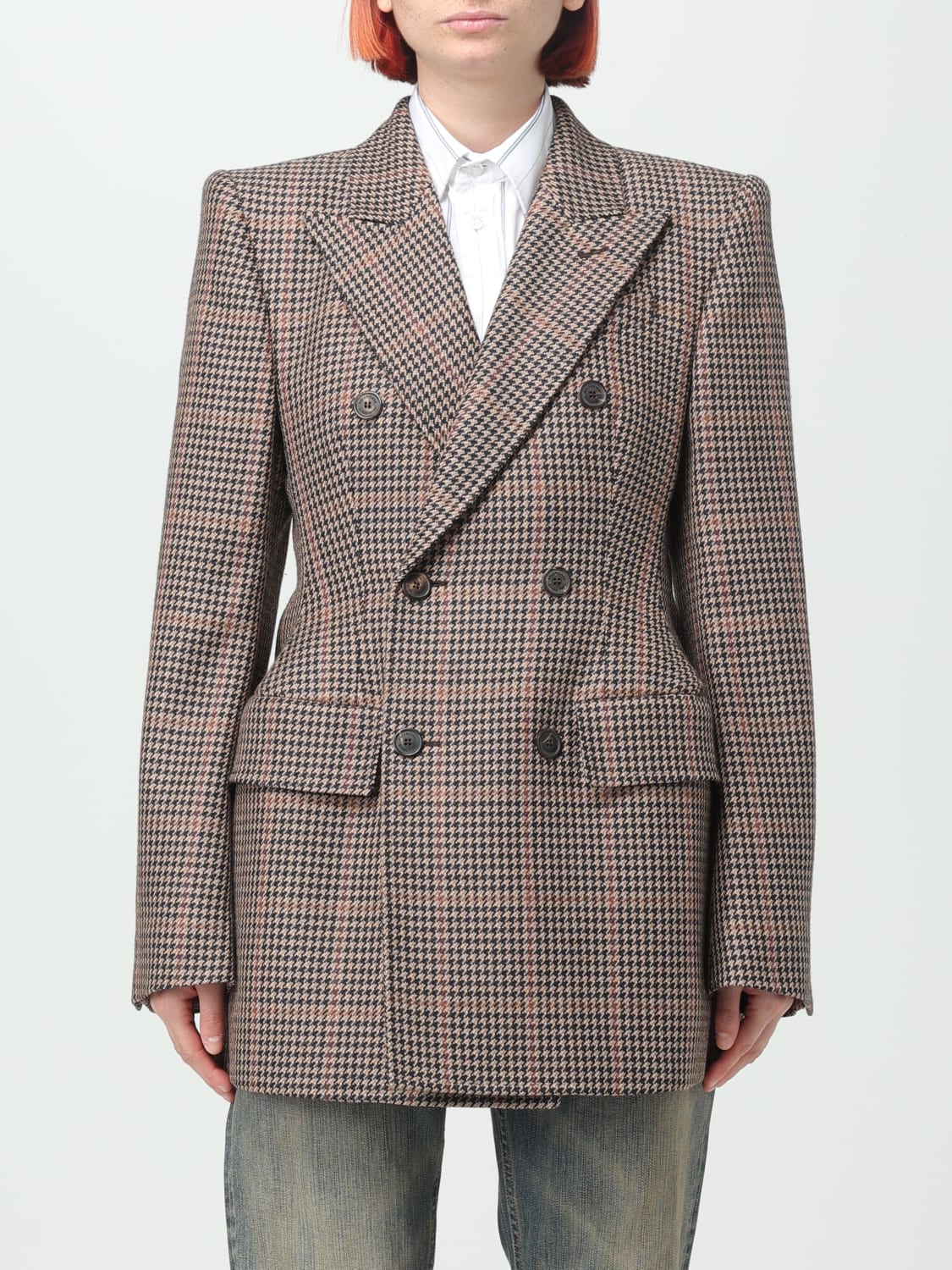 BALENCIAGA BLAZER: Balenciaga blazer in wool blend, Beige - Img 1