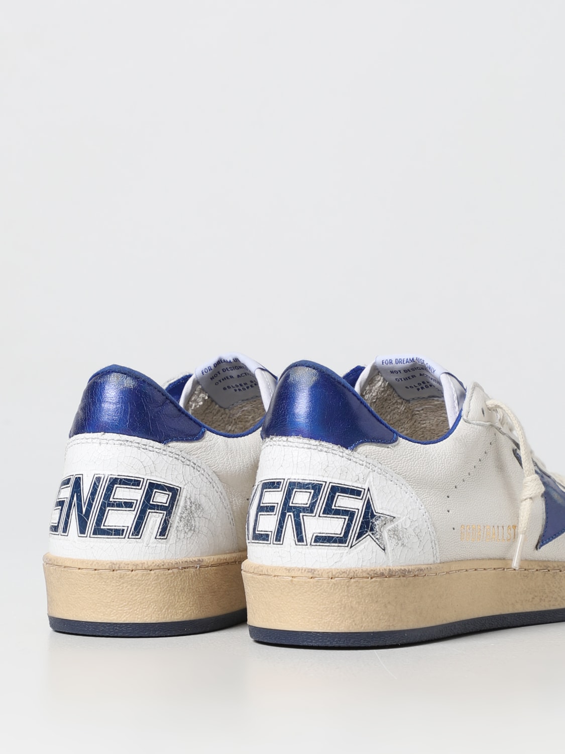 GOLDEN GOOSE SNEAKERS: Golden Goose Ball Star sneakers in used leather, White - Img 3