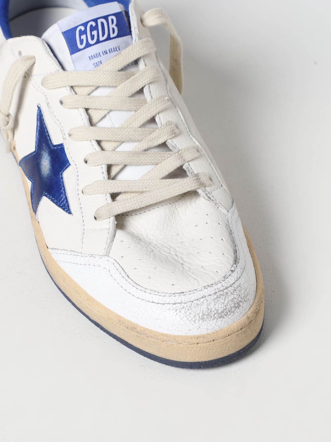 GOLDEN GOOSE SNEAKERS: Golden Goose Ball Star sneakers in used leather, White - Img 4