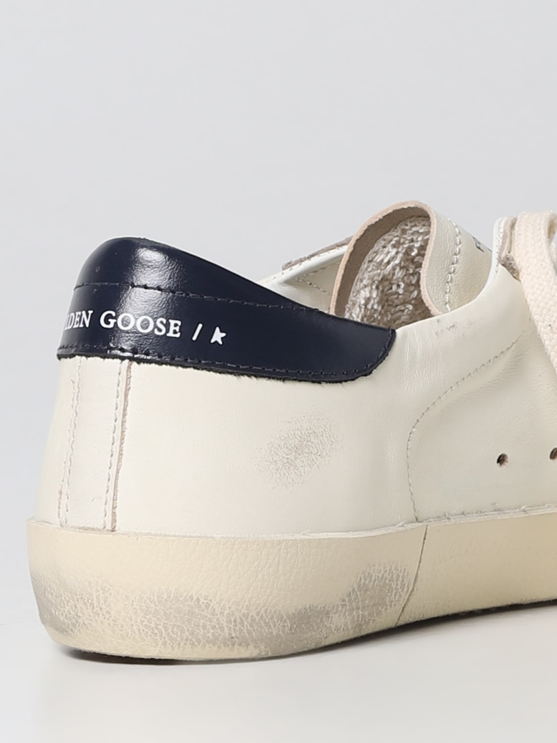 GOLDEN GOOSE SNEAKERS: Golden Goose Running Sole sneakers in used nappa leather, White - Img 3