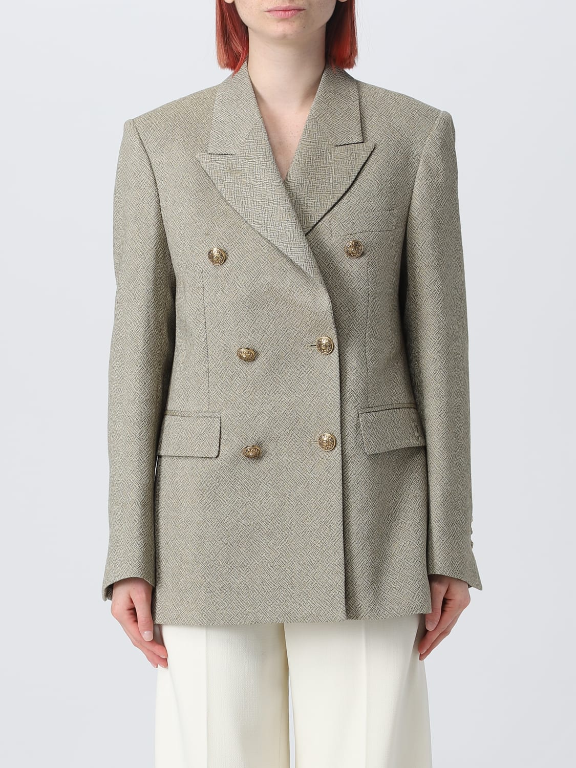 GOLDEN GOOSE BLAZER: Golden Goose blazer in virgin wool, Beige - Img 1