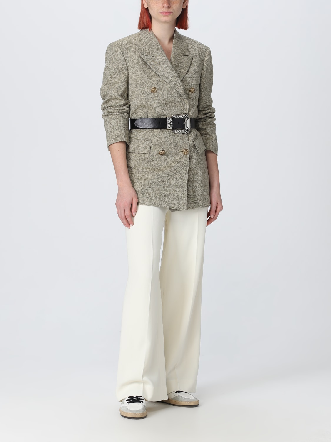 GOLDEN GOOSE BLAZER: Golden Goose blazer in virgin wool, Beige - Img 2