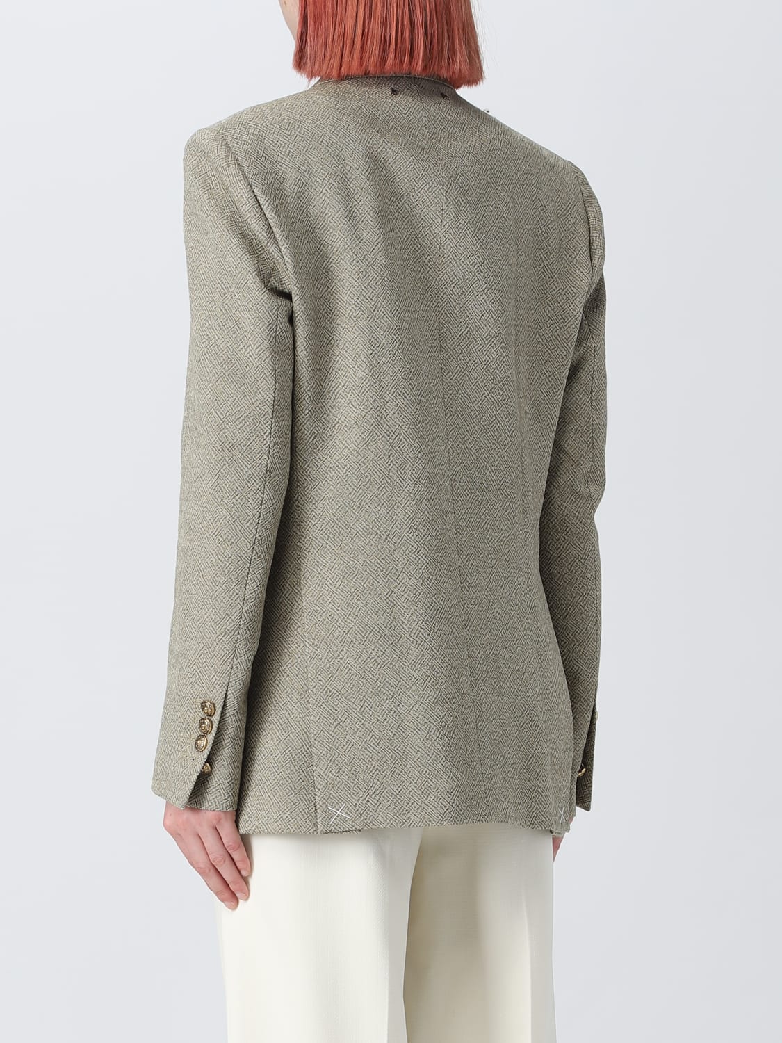 GOLDEN GOOSE BLAZER: Golden Goose blazer in virgin wool, Beige - Img 3