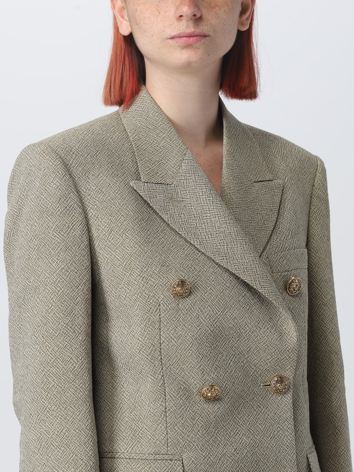 GOLDEN GOOSE BLAZER: Golden Goose blazer in virgin wool, Beige - Img 5