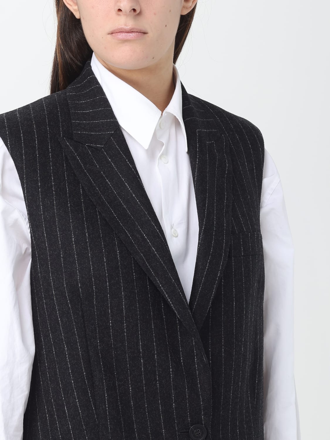 GOLDEN GOOSE WAISTCOAT: Blazer woman Golden Goose, Grey - Img 5