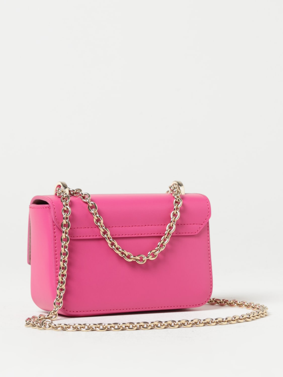 Furla PVC Leather Fuchsia Candy Esotica Merin Mini Satchel shops Crossbody NWT $378