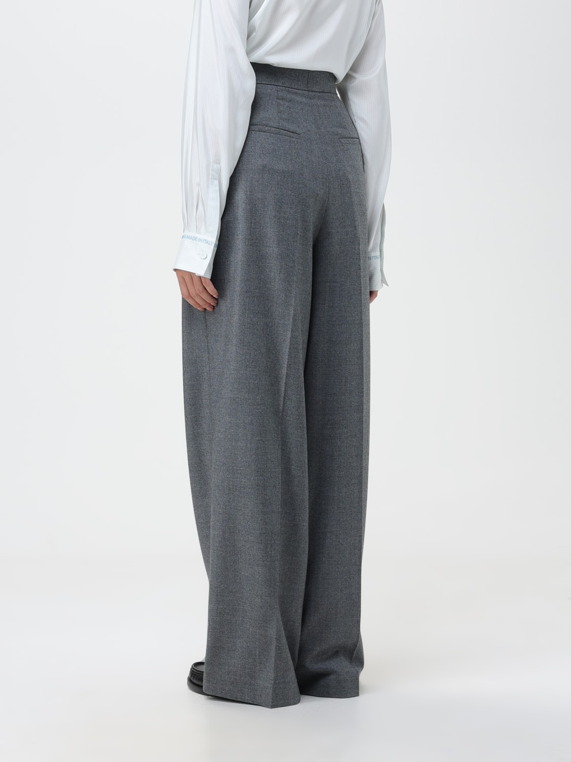 FENDI PANTS: Fendi wool pants, Grey - Img 3