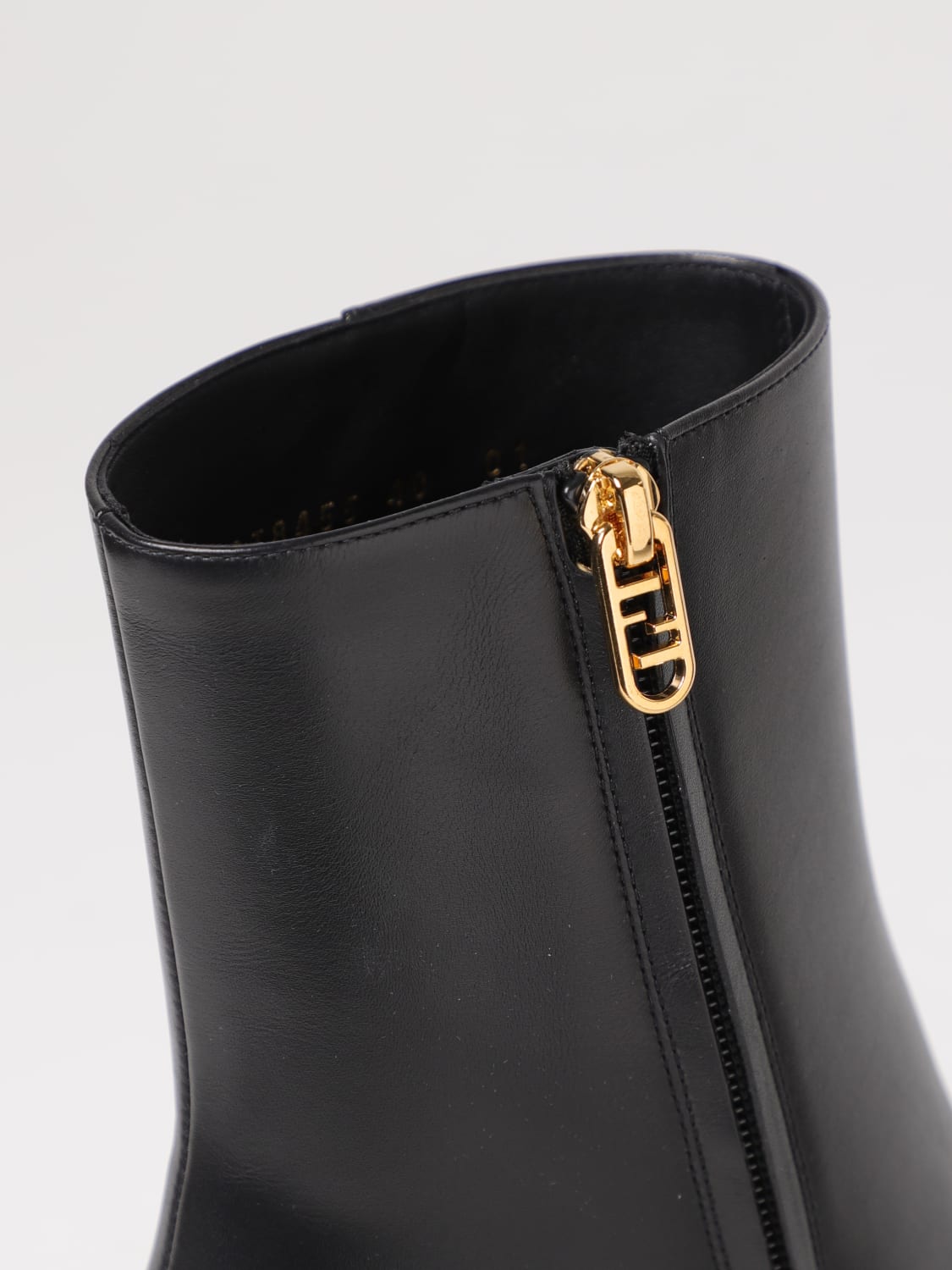 FENDI FLAT ANKLE BOOTS: Shoes woman Fendi, Black - Img 4