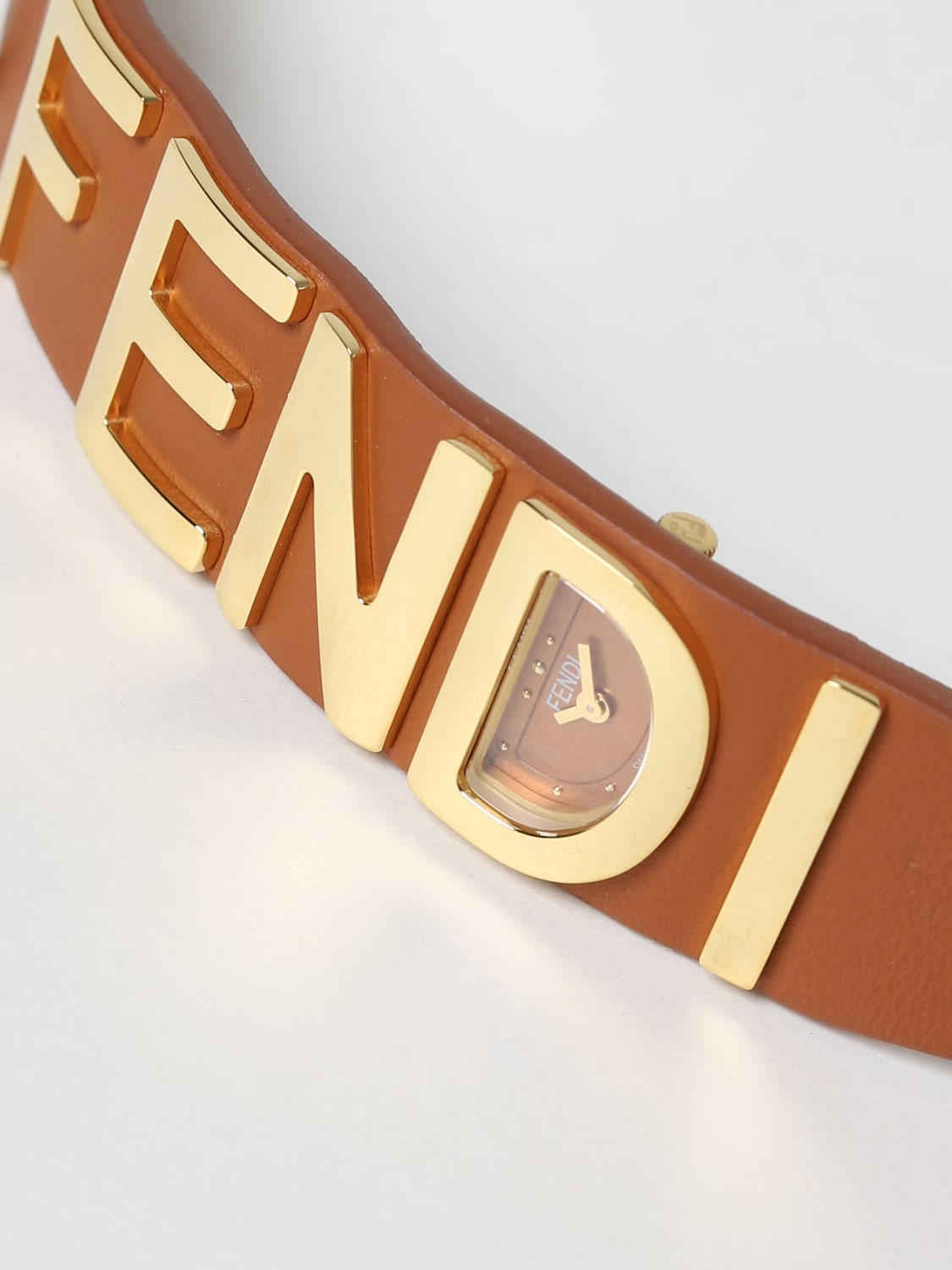 FENDI WATCH: Fendi Fendigraphy watch in steel and leather, Leather - Img 3