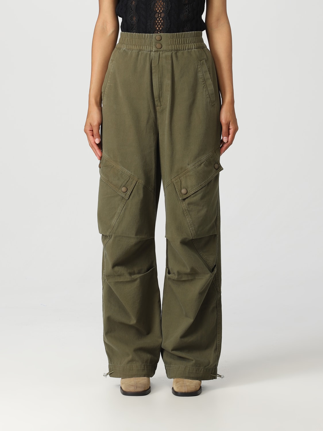 Sea Ny Outlet Nyla pants in cotton Military Sea Ny pants PF23 079 online at GIGLIO.COM