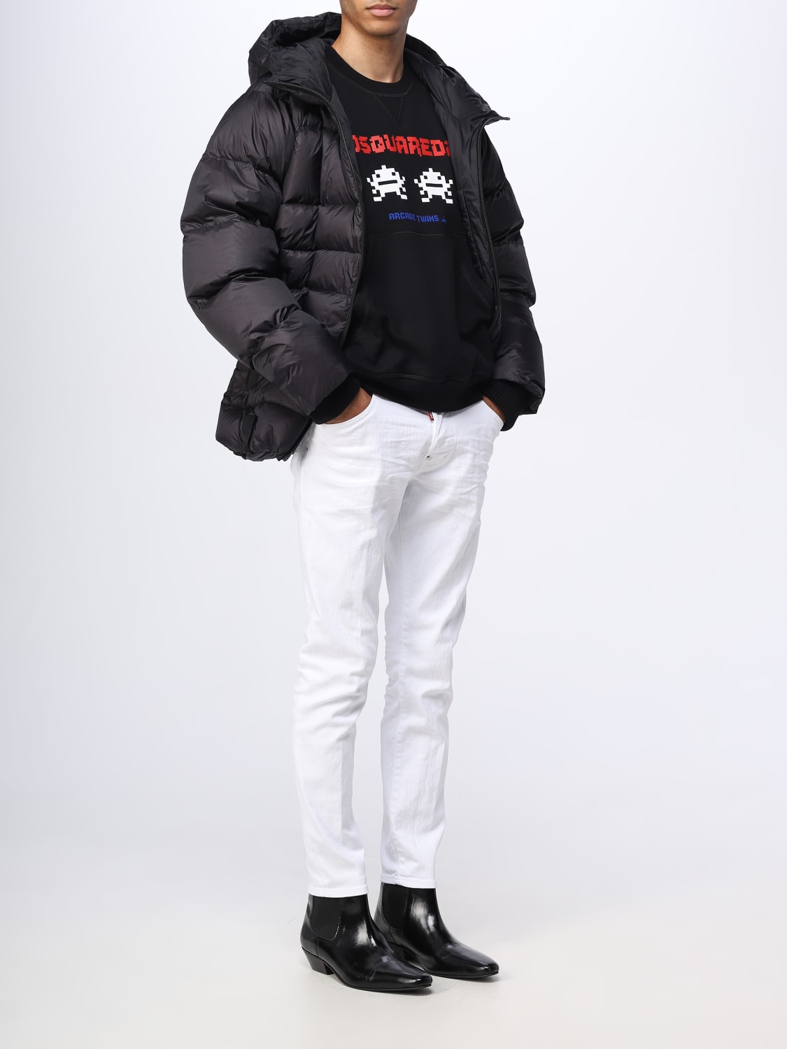 DSQUARED2 JACKET: Dsquared2 nylon jacket, Black - Img 2