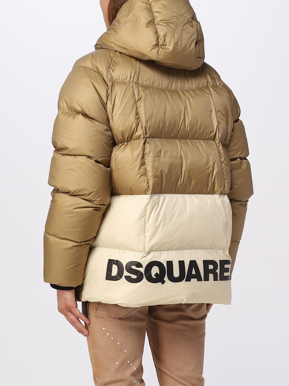 DSQUARED2 JACKET: Dsquared2 nylon jacket, Beige - Img 3