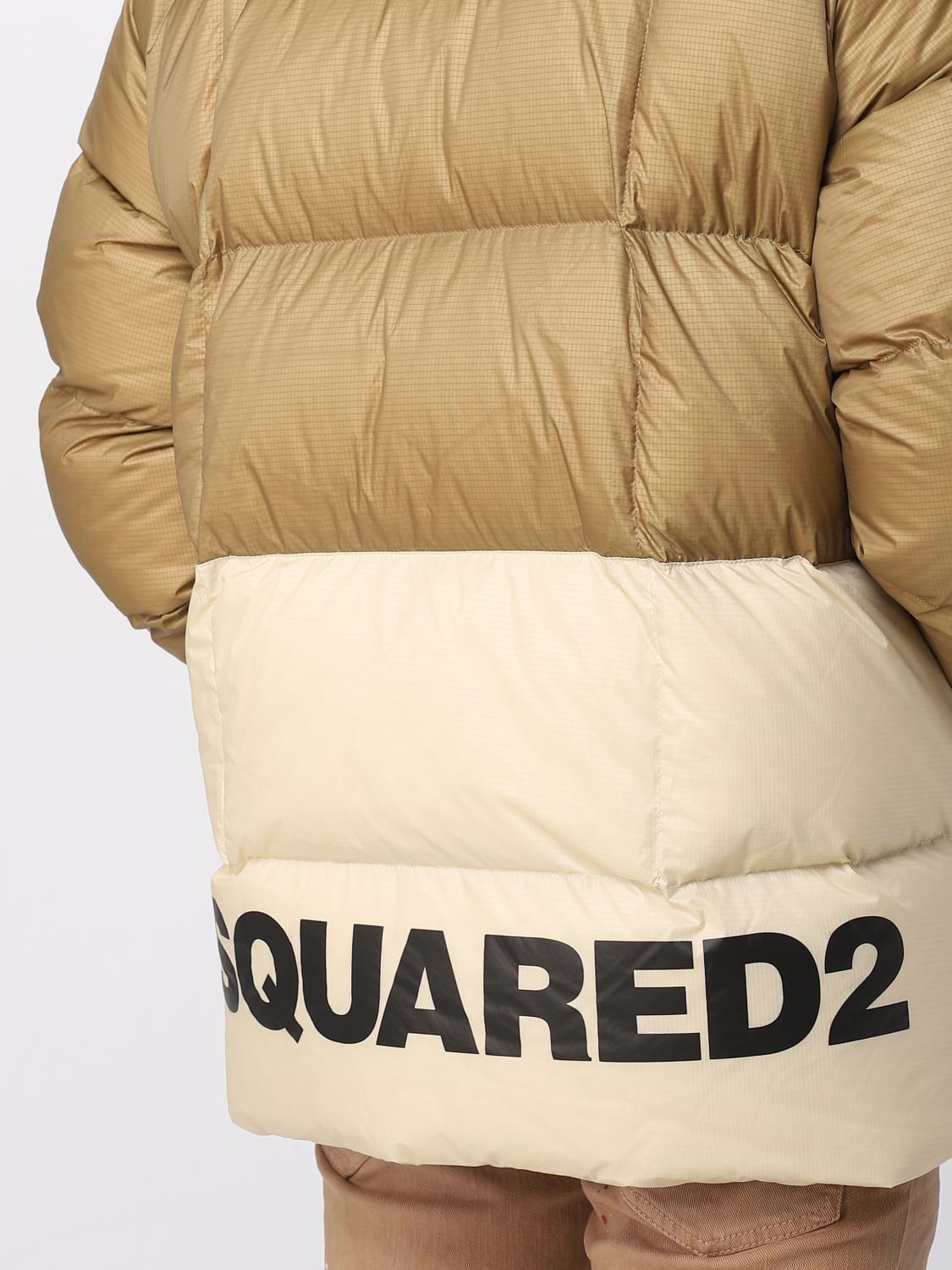 DSQUARED2 JACKET: Dsquared2 nylon jacket, Beige - Img 5