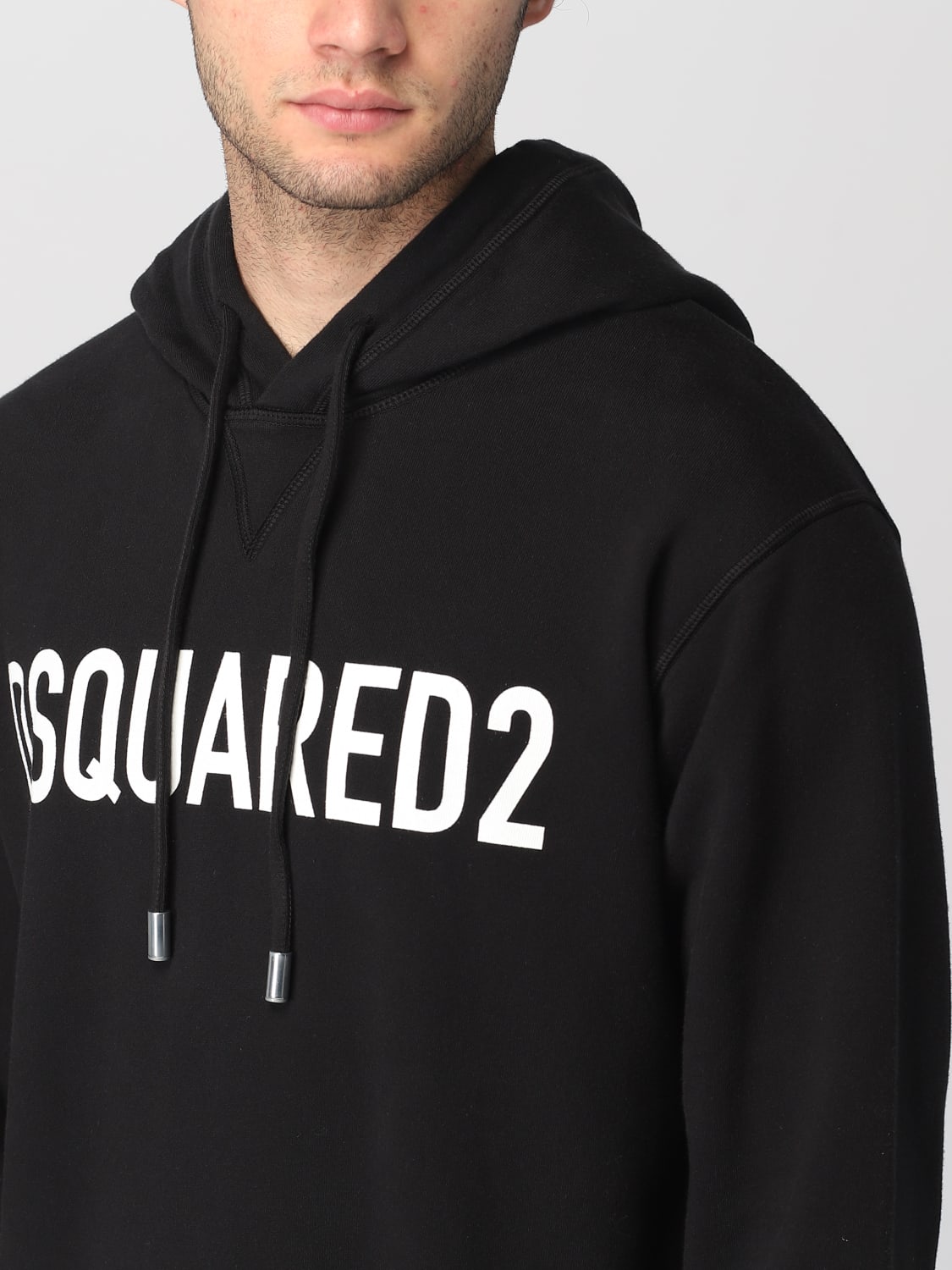 DSQUARED2 SWEATSHIRT: Dsquared2 cotton sweatshirt, Black - Img 4