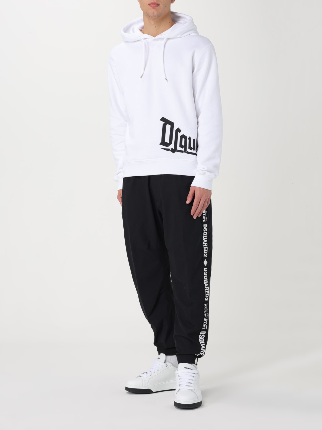 DSQUARED2 SWEATSHIRT: Dsquared2 cotton sweatshirt, White - Img 2