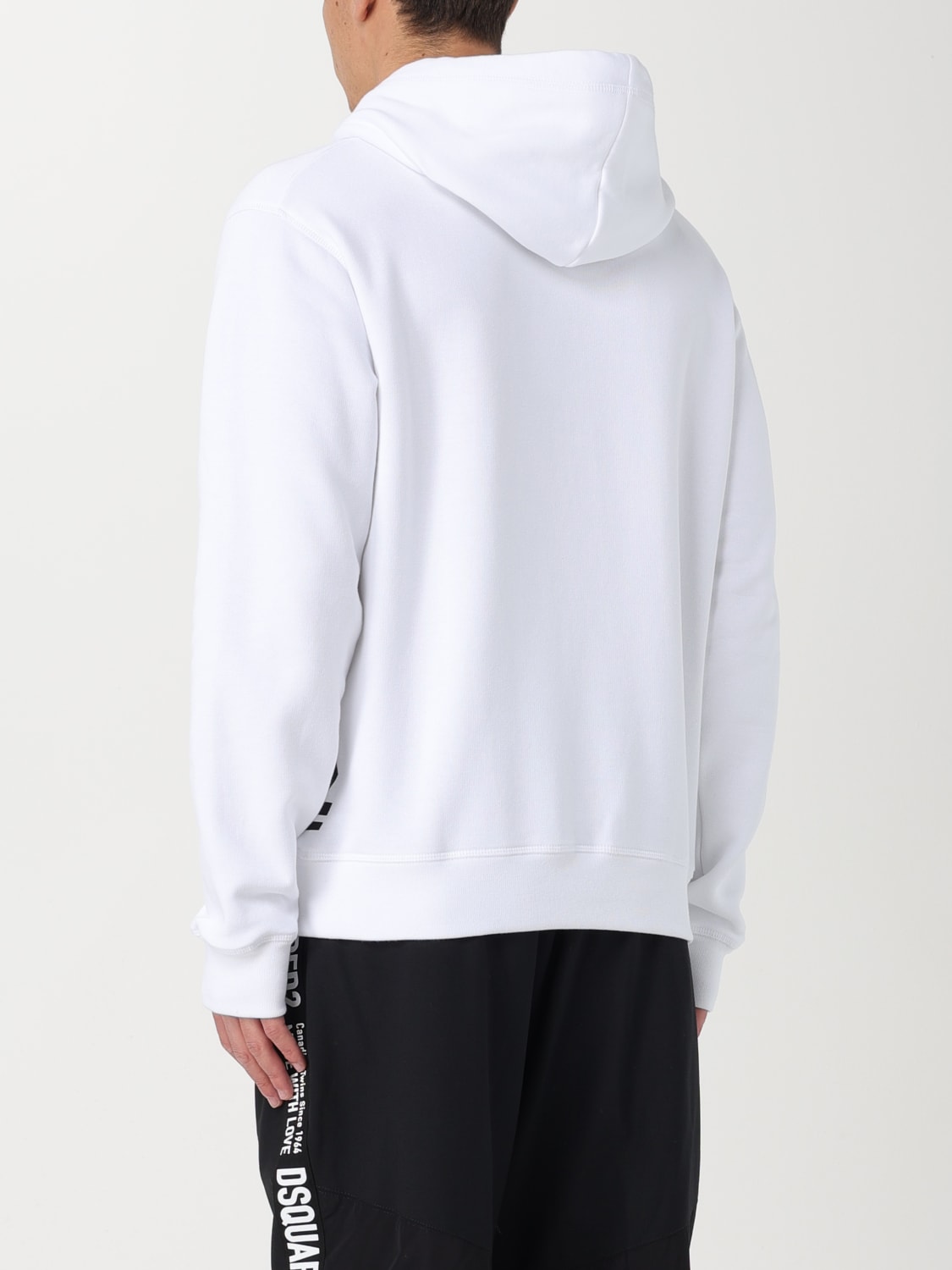DSQUARED2 SWEATSHIRT: Dsquared2 cotton sweatshirt, White - Img 3