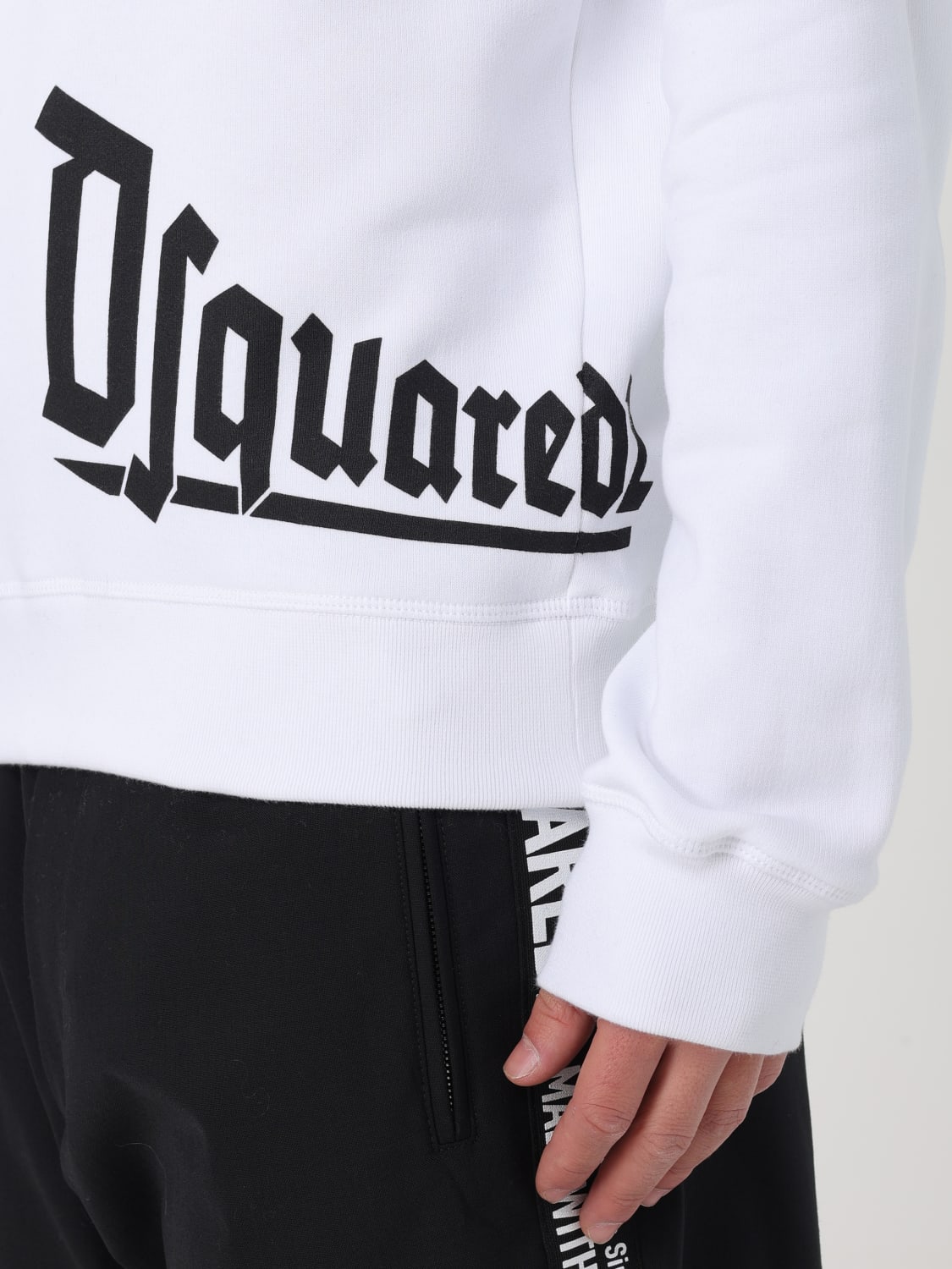 DSQUARED2 SWEATSHIRT: Dsquared2 cotton sweatshirt, White - Img 4