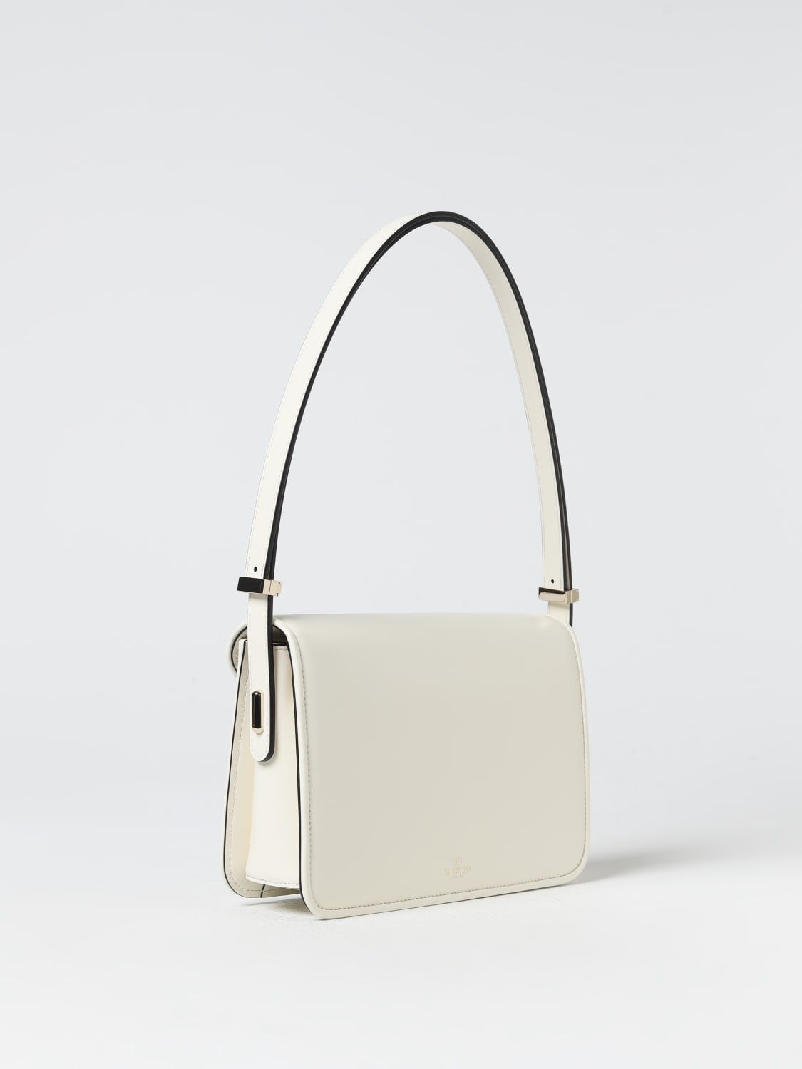 VALENTINO GARAVANI SHOULDER BAG: Valentino Garavani Letter Bag in leather, Yellow Cream - Img 2