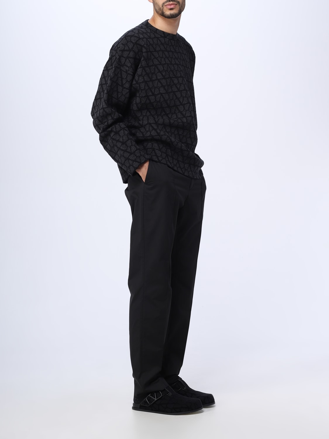 VALENTINO SWEATER: Valentino wool sweater, Black - Img 2