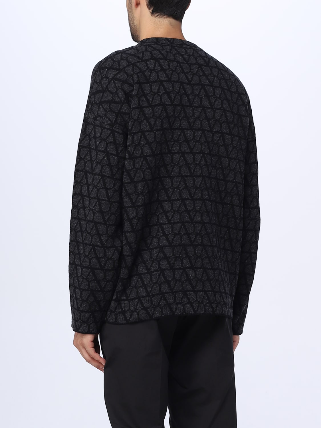 VALENTINO SWEATER: Valentino wool sweater, Black - Img 3