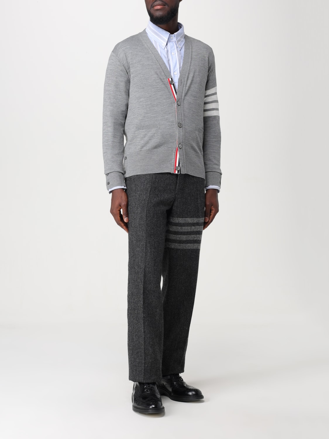 THOM BROWNE PULL: Pull homme Thom Browne, Gris 2 - Img 2