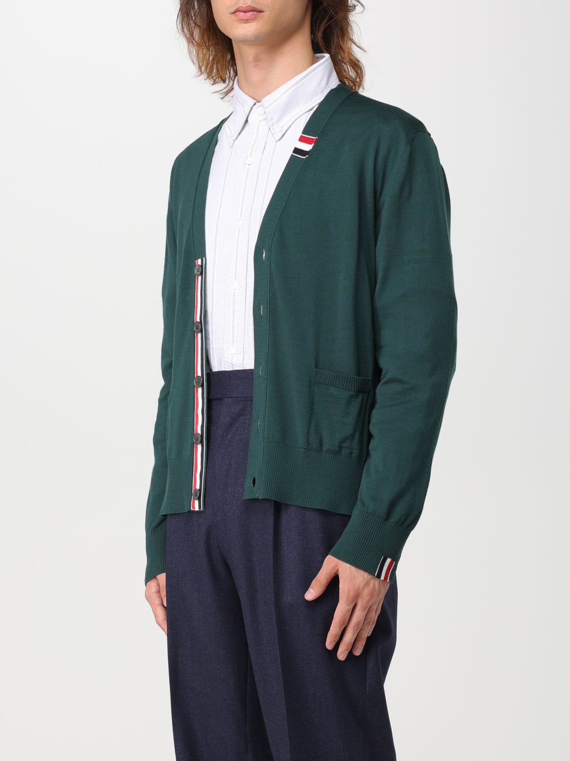 THOM BROWNE STRICKJACKE: Pullover herren Thom Browne, Grün - Img 4