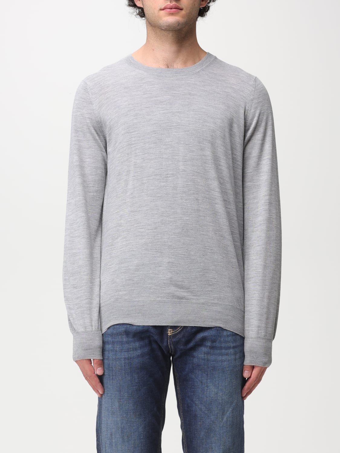 BRUNELLO CUCINELLI SWEATER: Brunello Cucinelli pullover in virgin wool and cashmere, Grey - Img 1