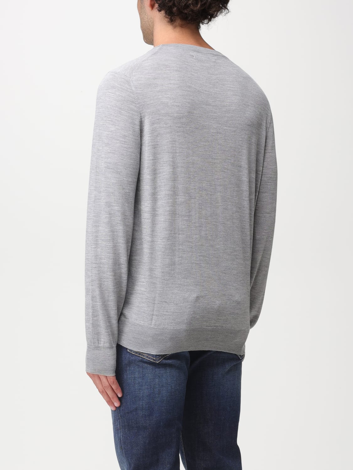 BRUNELLO CUCINELLI SWEATER: Brunello Cucinelli pullover in virgin wool and cashmere, Grey - Img 3