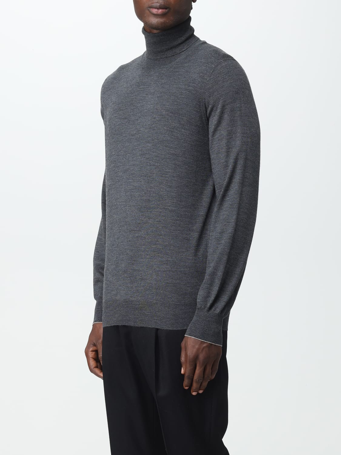 BRUNELLO CUCINELLI SWEATER: Sweater men Brunello Cucinelli, Charcoal - Img 3