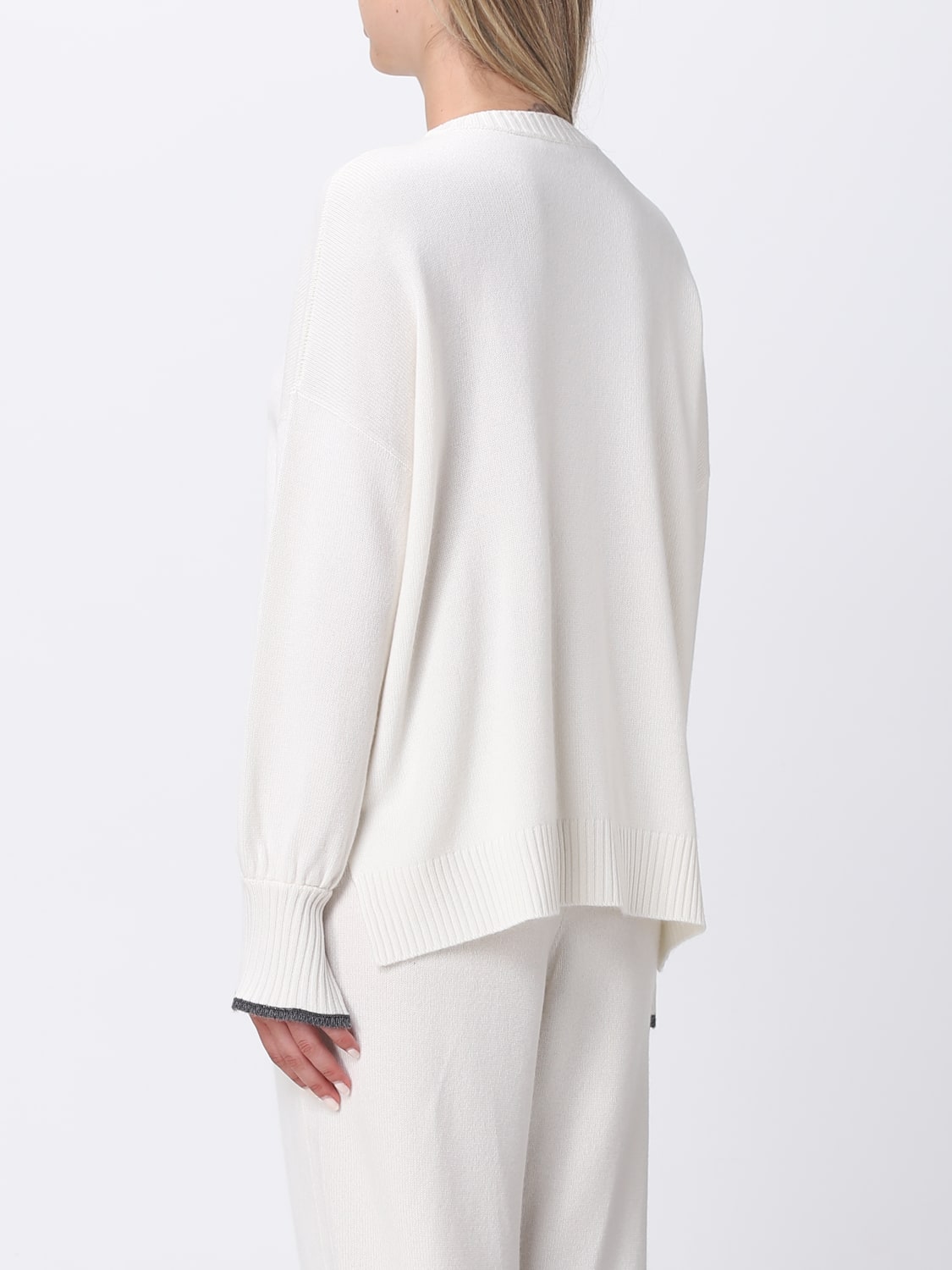 BRUNELLO CUCINELLI SWEATER: Brunello Cucinelli cashmere sweater, Yellow Cream - Img 3