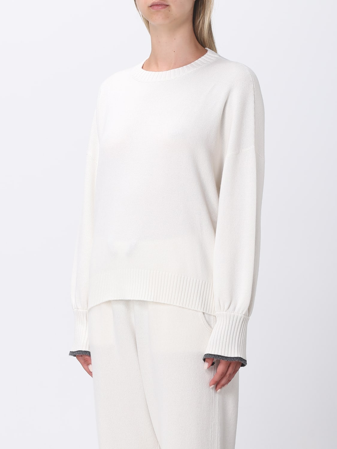 BRUNELLO CUCINELLI SWEATER: Brunello Cucinelli cashmere sweater, Yellow Cream - Img 4